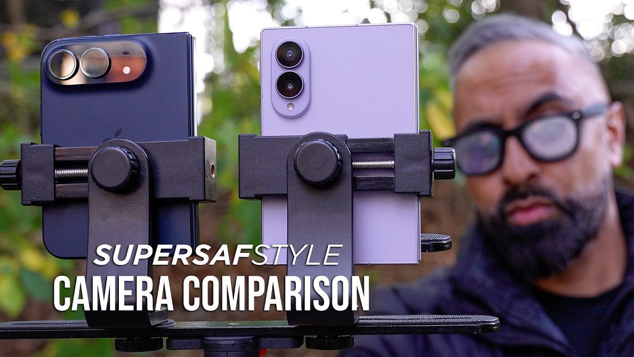 Thumbnail from SuperSaf's iPhone Duo vs Samsung Galaxy Z Fold 8 camera test video