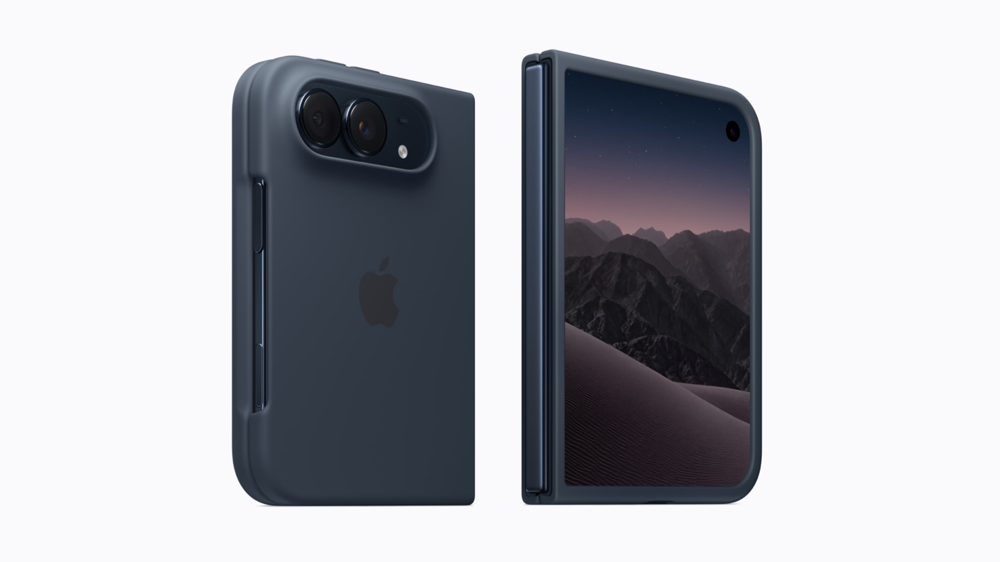 iPhone Duo in the navy blue Apple case