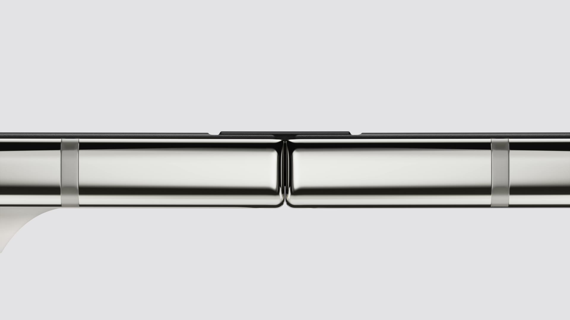 Close-up of the iPhone Duo hinge